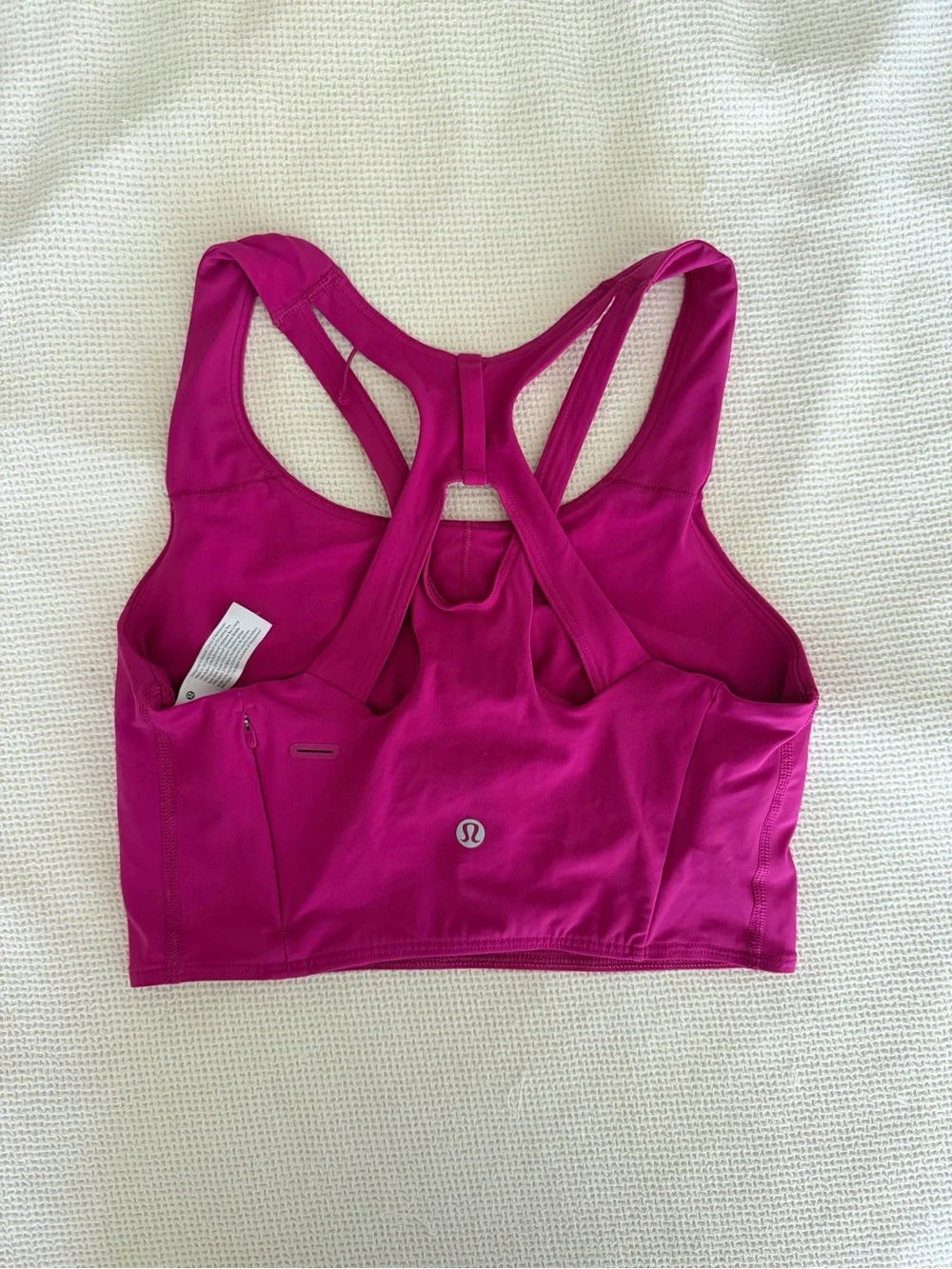 lululemon Stash It Bra in Bright Raspberry Pink Built In Bra